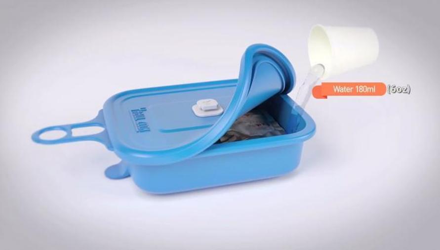 バーナーも焚き火も要らない!?折りたためるこの容器で、アウトドアクッキングができるなんて… ROOMIE（ルーミー）