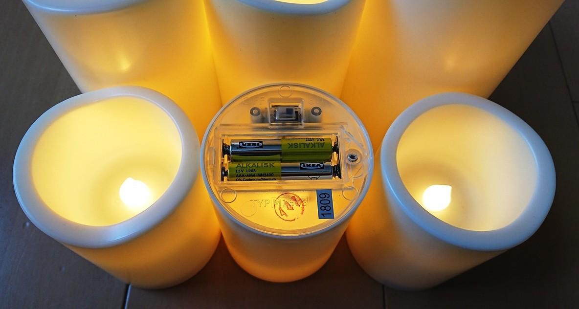 IKEA GODAFTON キャンドルライト 3 個入り✖️15セット あれっ？ 本物のキャンドル!? 雰囲気バツグンだけどLEDだから