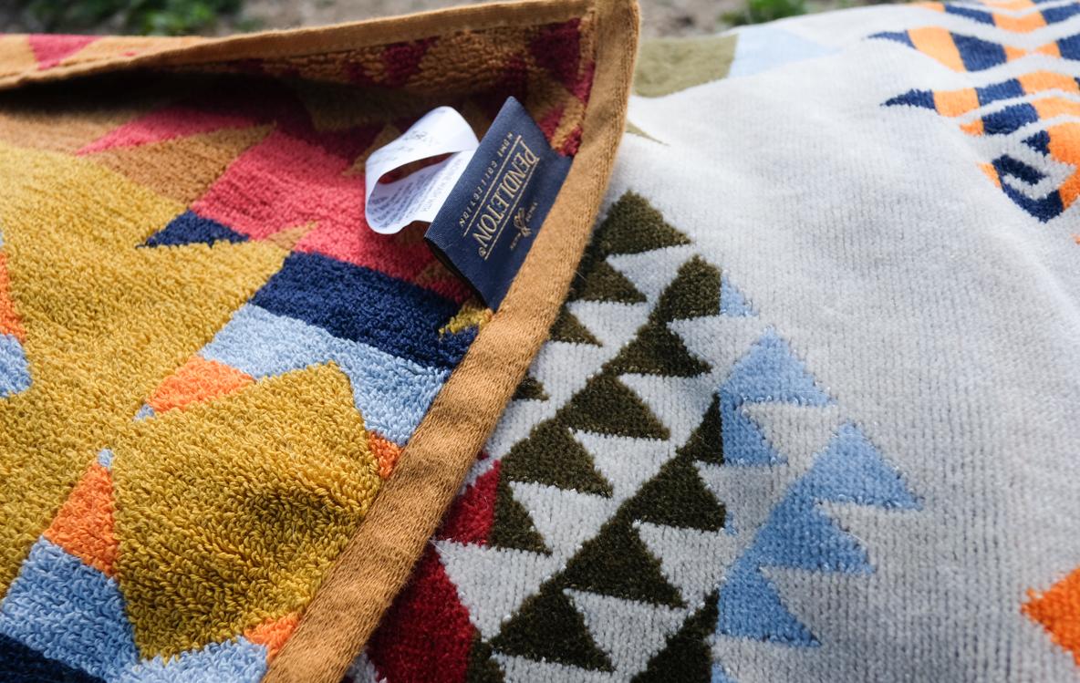 ペンドルトンの178cmの特大タオルが便利！インテリアにもアウトドアに