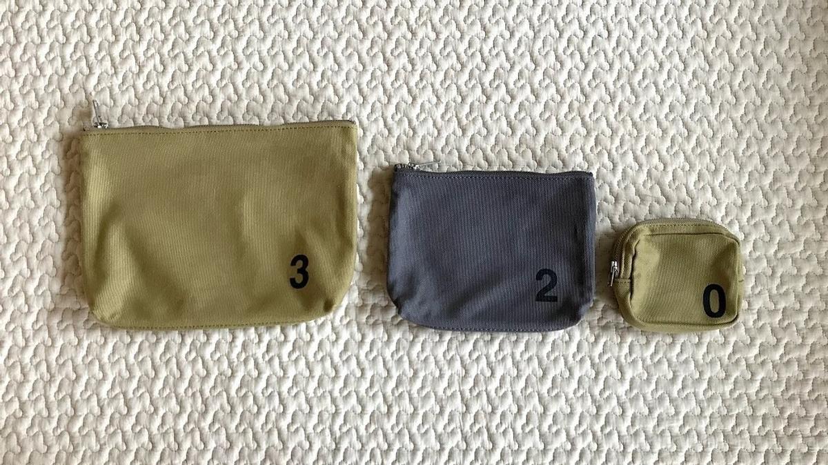 MHL. HEAVY 鬱陶しく CANVAS POUCH 3 ナンバリング ポーチ