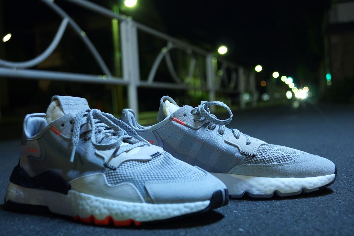 送料無料】反射で夜間も安心♪ adidas ナイトジョガー 28.0cmナイキ