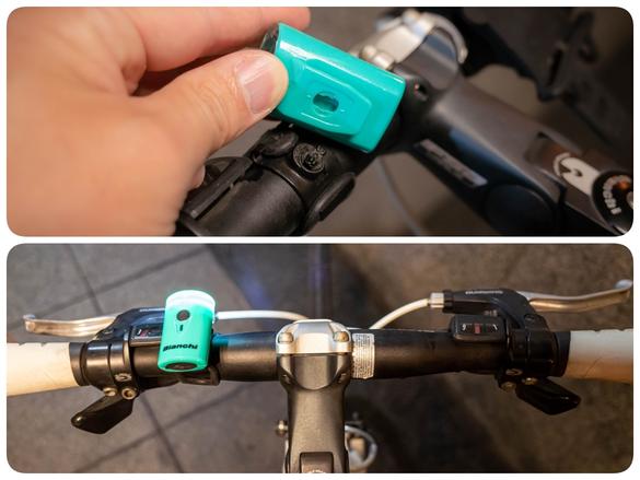 ビアンキのUSBフロントライトは親指サイズで超軽量！ USB充電できるの 