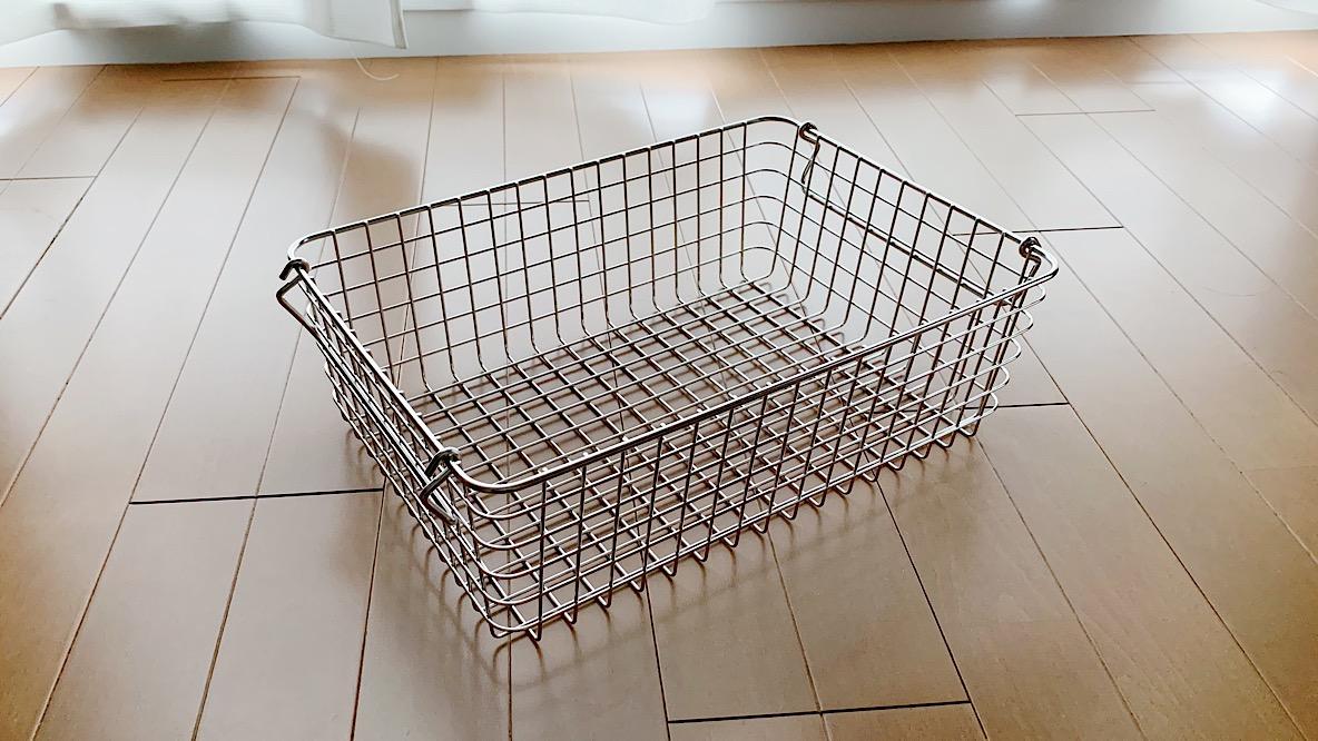 無印良品 ステンレスワイヤーバスケット くわしく 3個セット