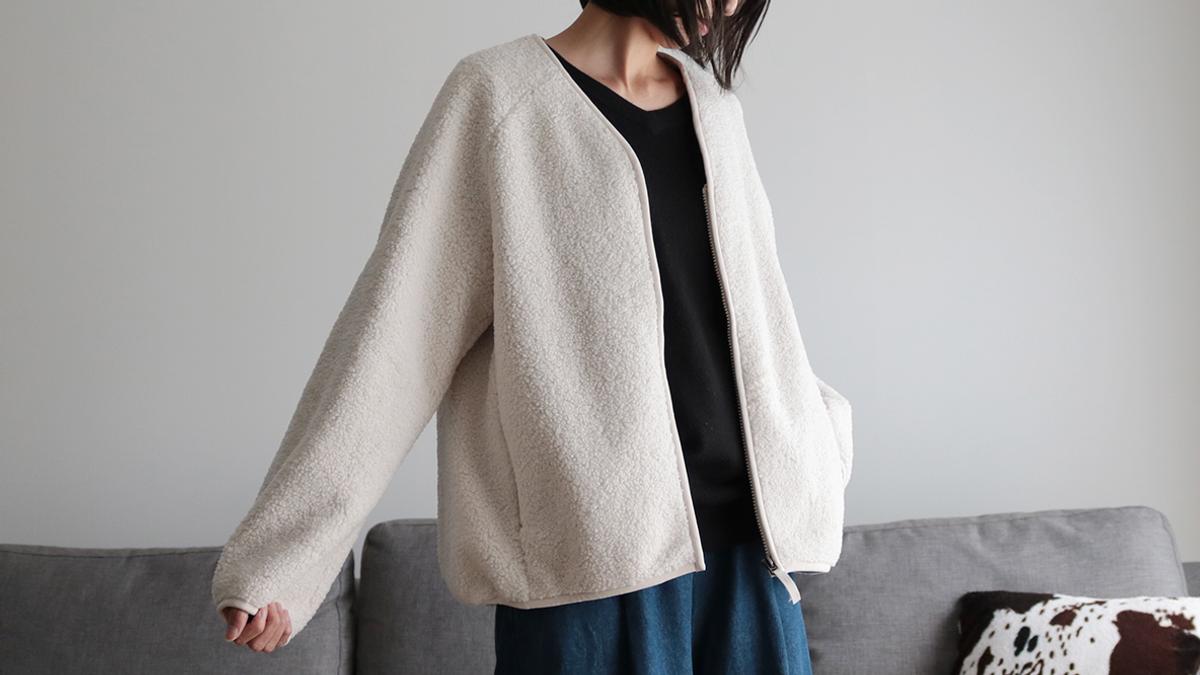 今年のユニクロボアフリース、シルエットに一目惚れして即買いしちゃっ 