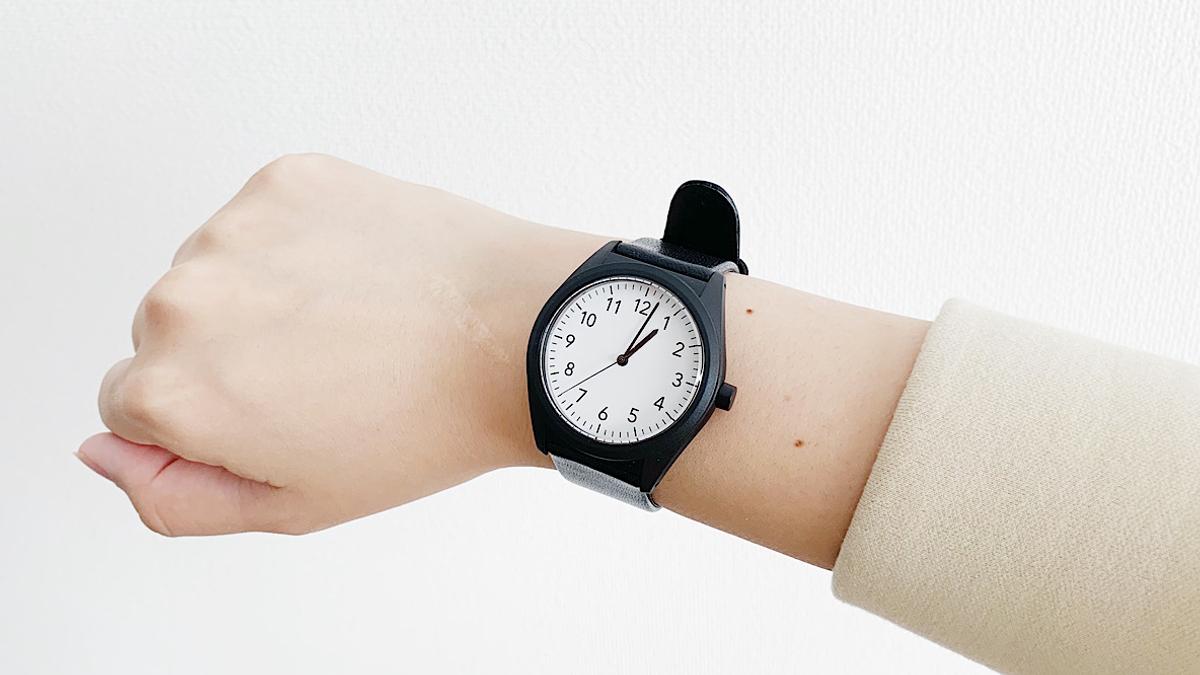 h0984 MUJI 無印良品 ステンレス製 腕時計 アナログ 起た 良品 