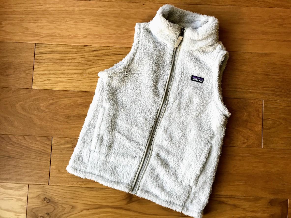 美品 patagonia フリースベスト キッズXL