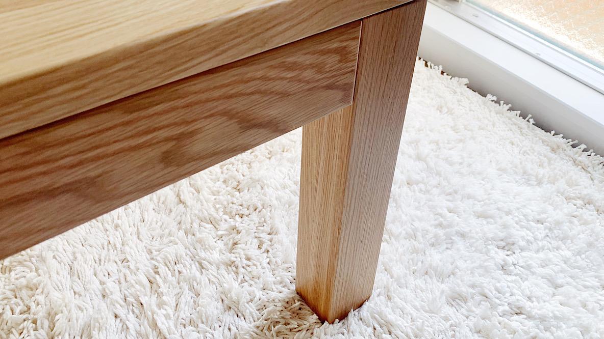 無印良品の無垢材ローテーブルが、ソファに合わせるテーブルの正解かも 