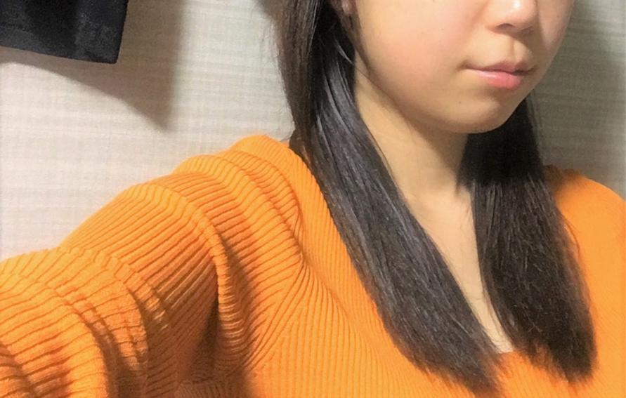 ヘアパックした髪