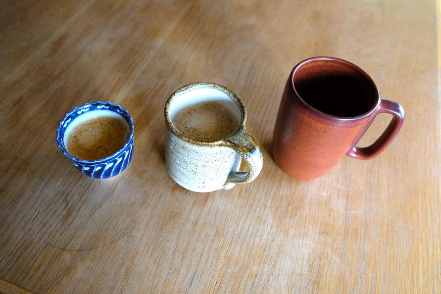 ネスプレッソのヴァーチュオ ネクスト Cで淹れたコーヒー