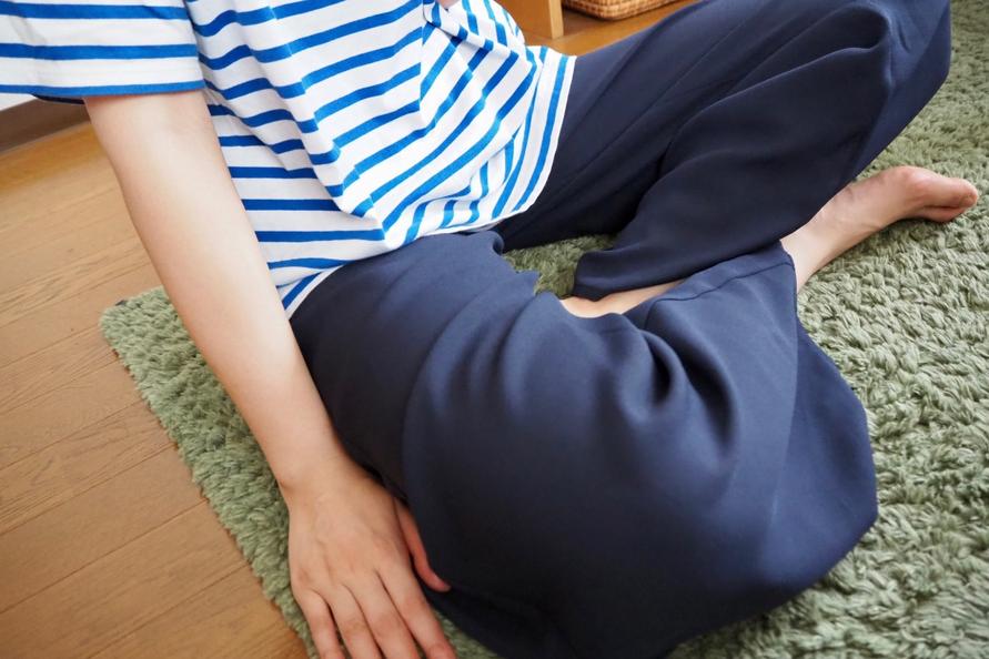 ドローストリングイージーワイドパンツ