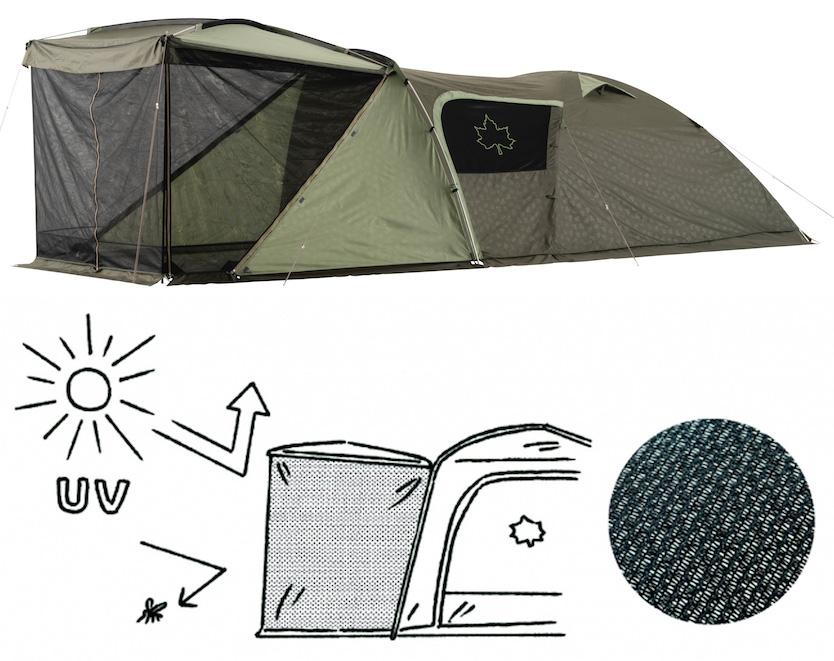 LOGOSの新作テント、ほんのひと手間でこんなに広く使えちゃうとは
