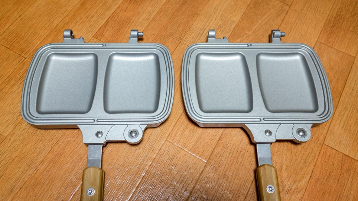 スノーピークの「ホットサンドクッカー トラメジーノ」で朝食