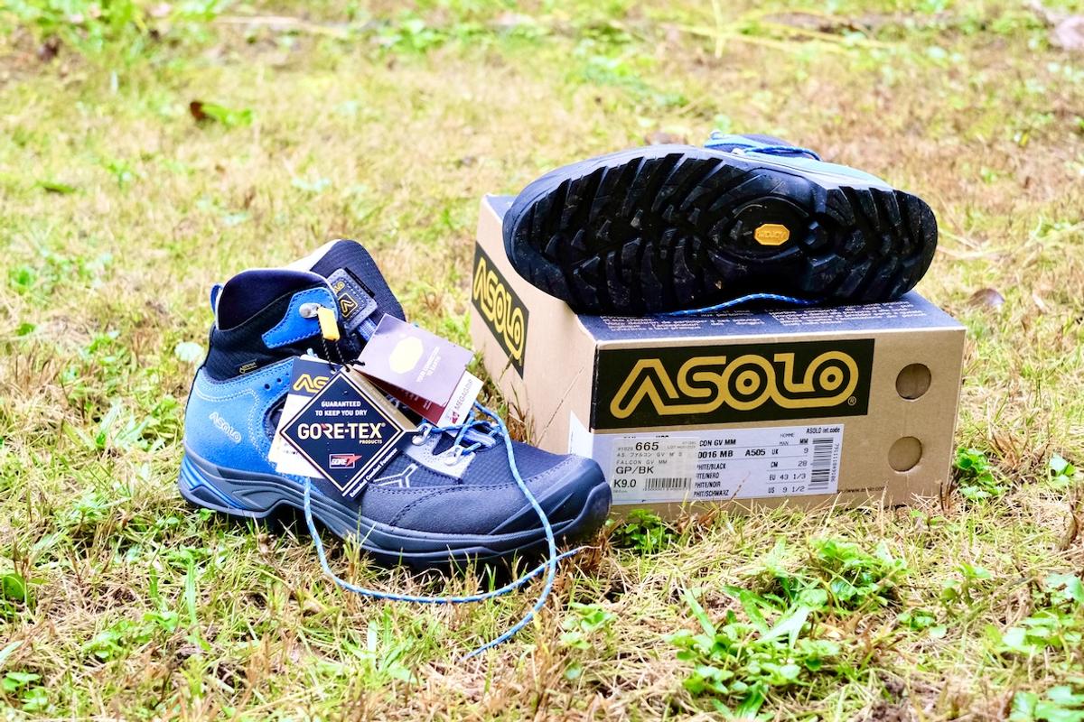 モンベル レディースASOLO登山靴 ファルコン 箱付き - 登山用品