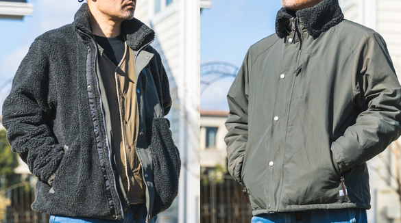 Picture リバーシブル ジャケット マスタード ウェア ジムマスター リバーシブルナイロンフードジャケット メンズ