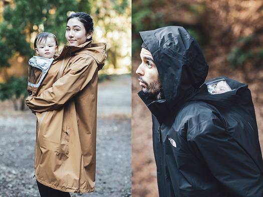 THE NORTH FACEのマタニティラインの新作は、男女兼用のレインコート 