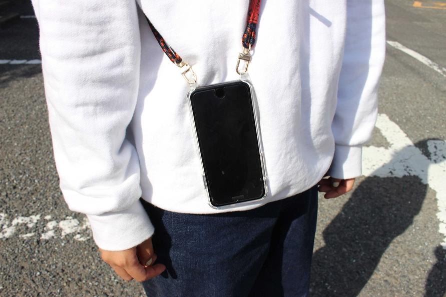 Verdon Phone Case / Clear / Navy Orange