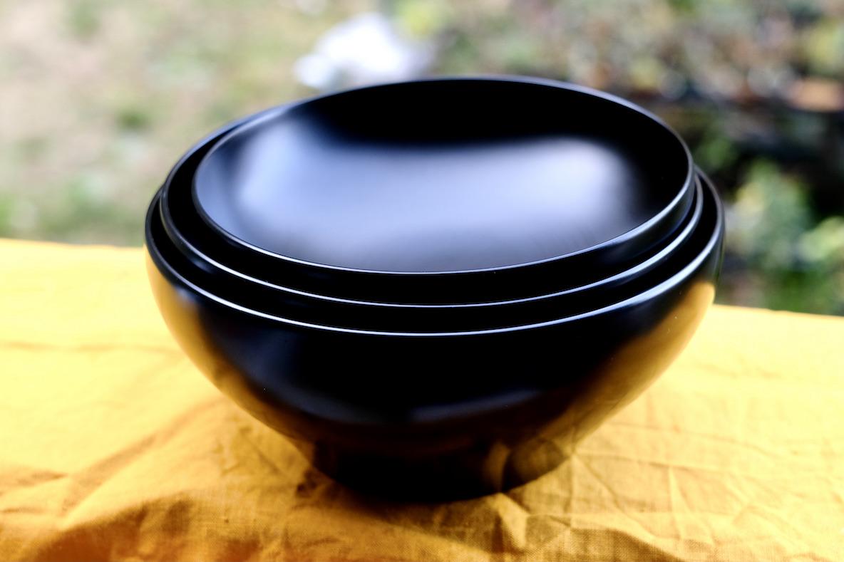 応量器　漆器　秀衡塗　正法寺椀　黒　無地 1_004005000082.jpg?1678209908