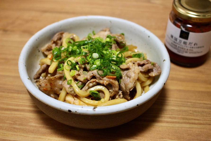 久世福商店の「韓国万能だれ」を使ったうどん