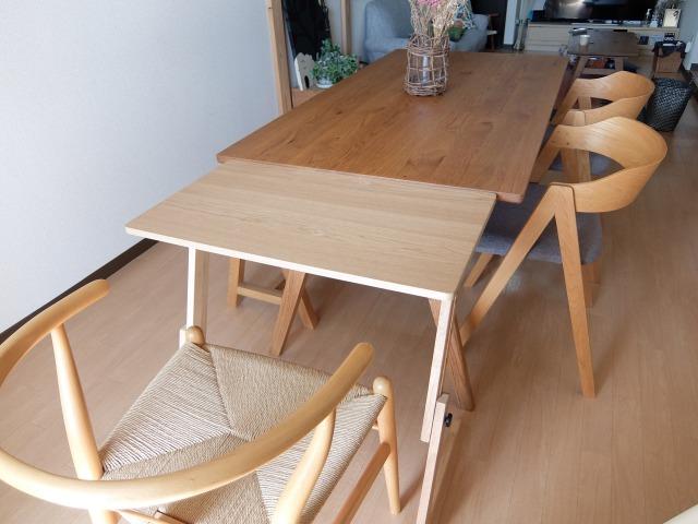 LOWYA ダイニングテーブル PCデスクとしても可 コンパクトな4人掛け