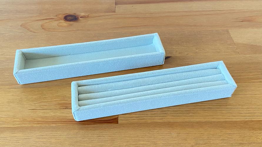 無印良品 「アクリル見開きタイプ用ベロア内箱仕切/アクリル見開きタイプ用ベロア内箱仕切・リング用」