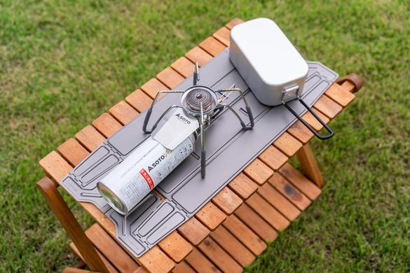 VERNE ベルン トレッキングパッド　テーブル ベルンの「Trekking Pad」は風防・耐熱パッドとしても使える逸品