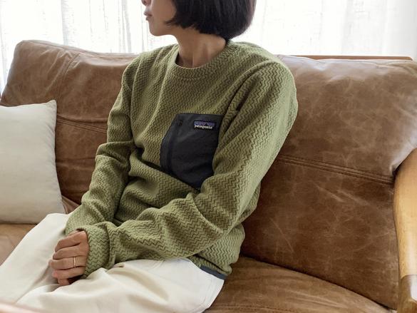 Patagoniaの「 R1エア・クルー」は温かいのに涼しい。家の中でも 