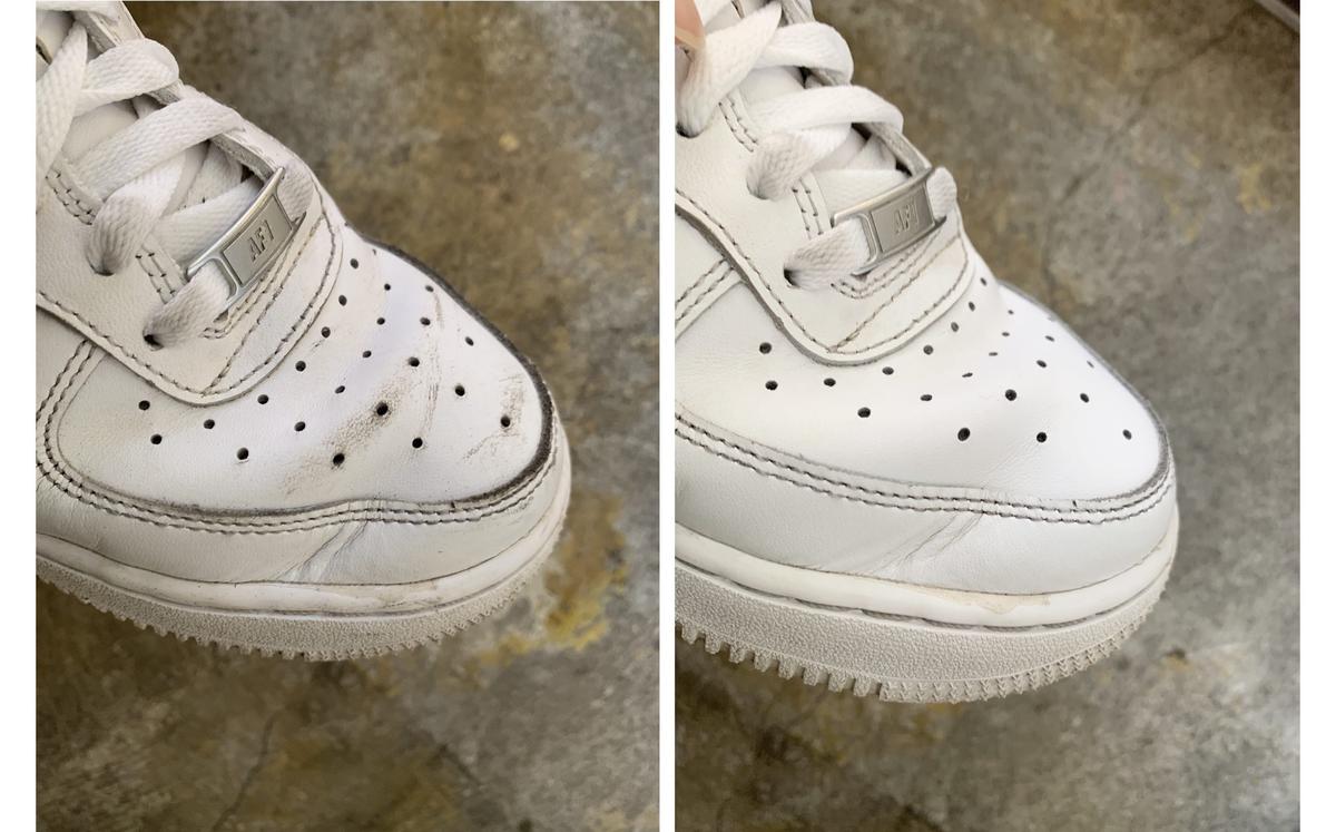 ジェイソンマーク 「プレミアムシュークリーナー」 汚れの差