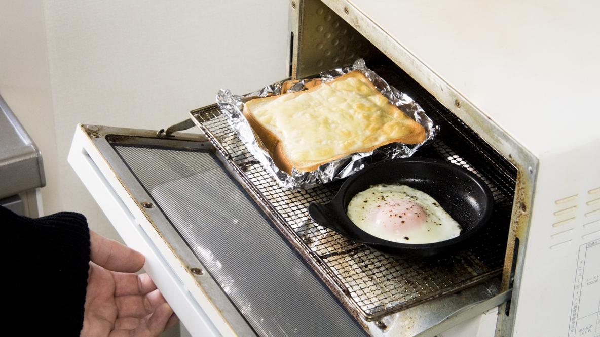 朝食作りの時短に大成功！ 「オーブントースター用の目玉焼き