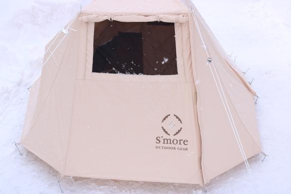 タープなしで、こんなに広々！1～3人用の「Roofletコットンテント」は 