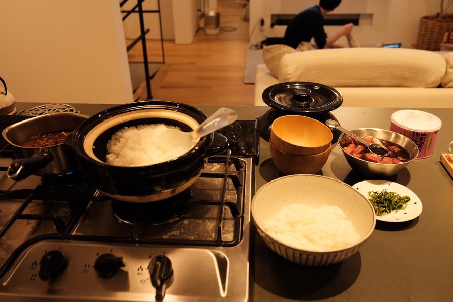 かまどさんを使って炊いたお米