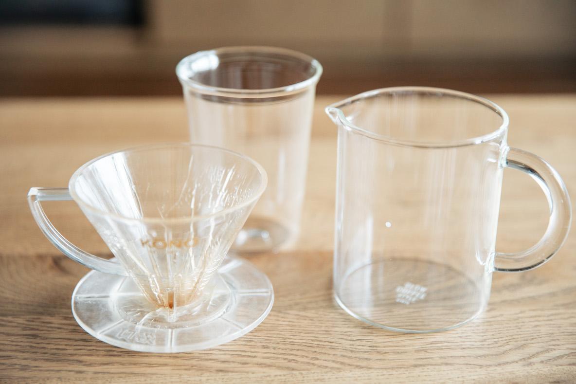 KINTOのコーヒージャグで「透明コーヒーセット」をはじめました