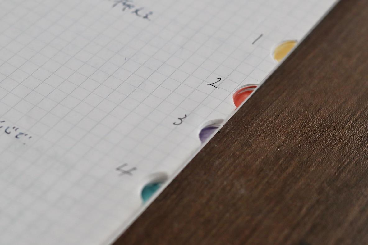 サンスター文具の「ツメカケ」のおかげで、スッキリ美ノートが作れる