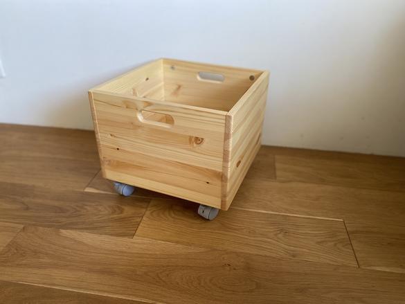 MUJI 無印良品 パイン材収納ＢＯＸ・キャスター付き 3個セット - 棚/ラック