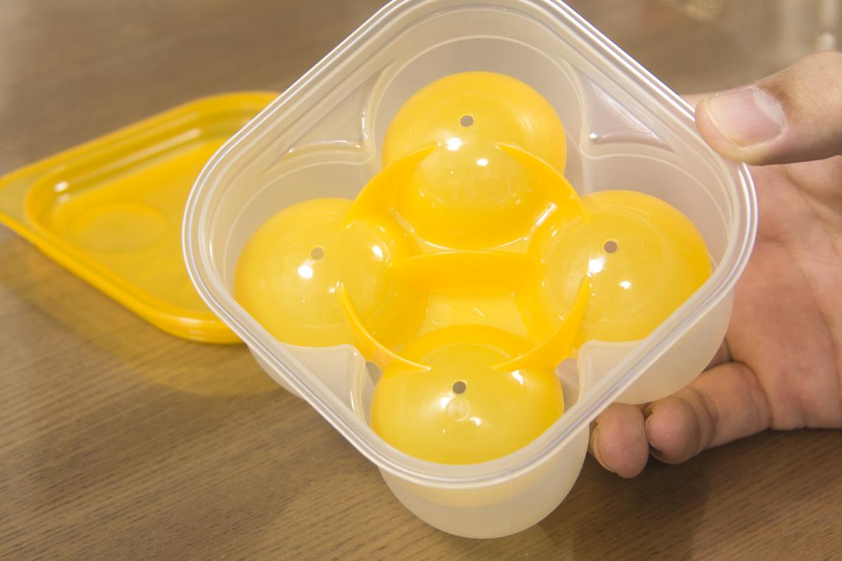 ダイソーの「味玉特化型タッパー」がめっちゃ便利！ 少ない調味料で