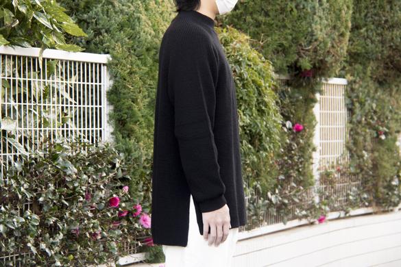 MUJI Laboの「首のチクチクを抑えたハイネックセーター」は、セーター 