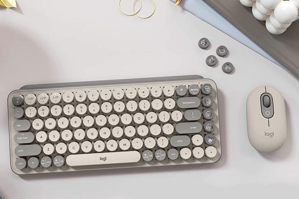 色: グレージュ】Logicool POP 起こる KEYS K730GY メカニカル 