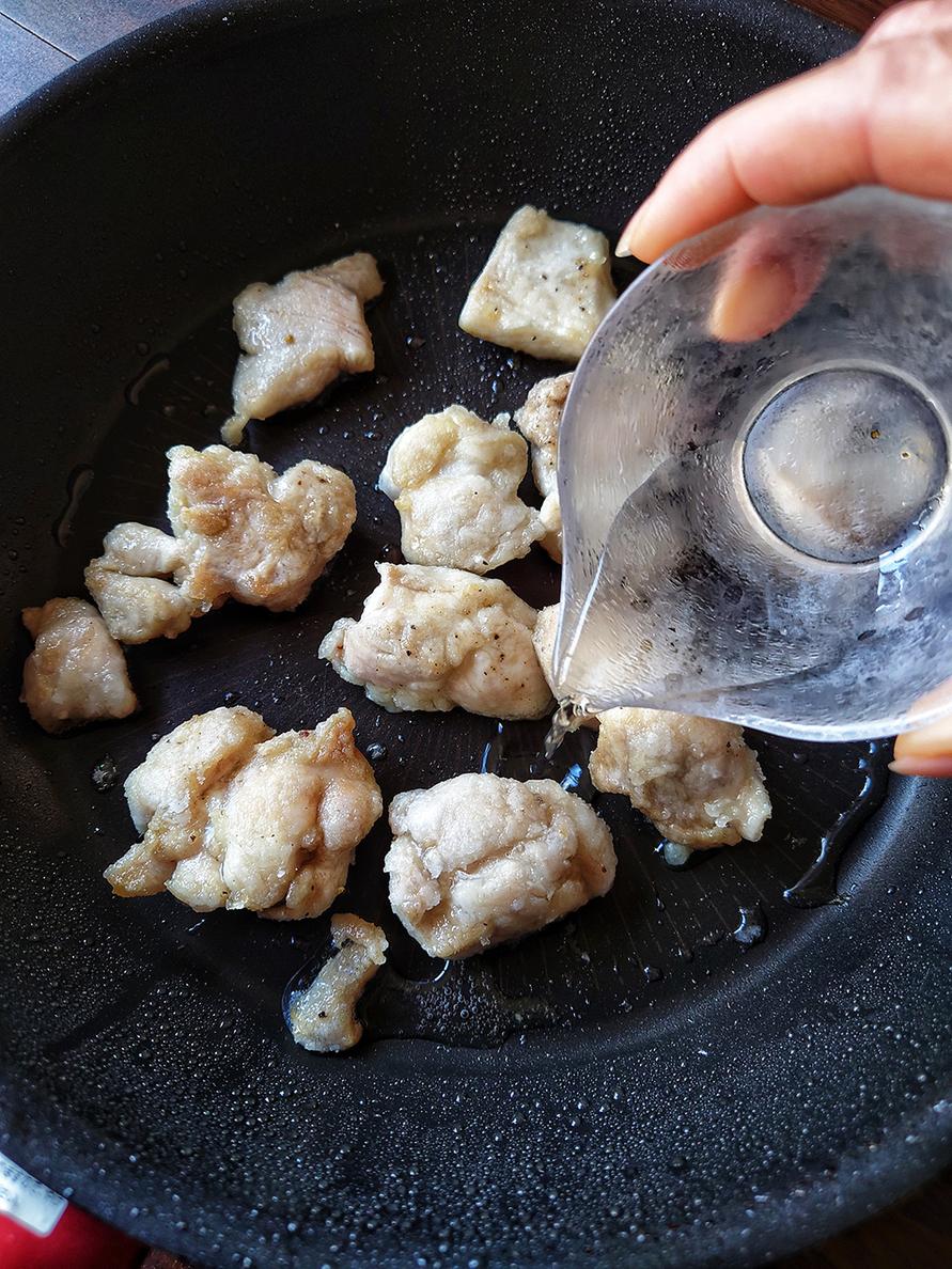 鶏肉の舞茸炒め