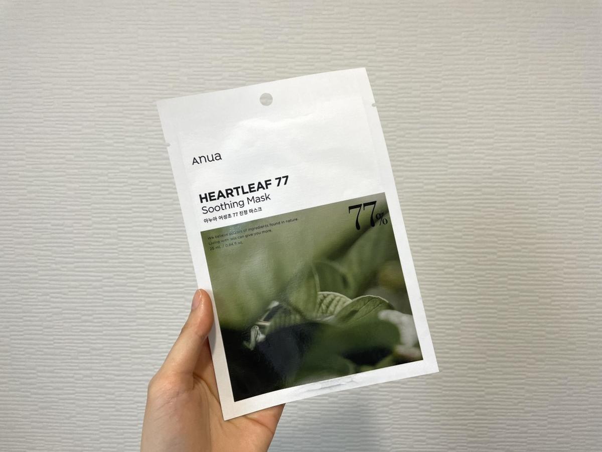 ANUA (アヌア) 「ドクダミ77 % 鎮静マスクパック 3枚入り」850円