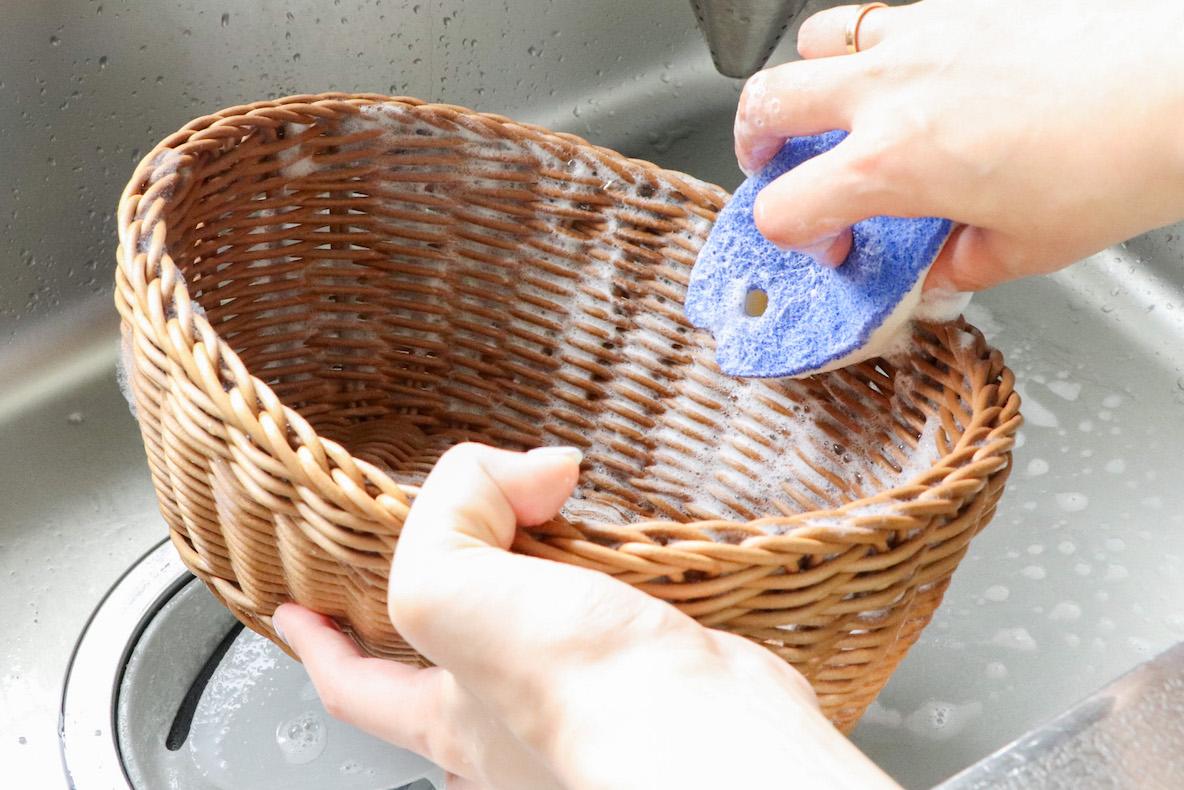 ニトリ 天然素材の収納バスケットセット 天然素材バスケット S(HW01