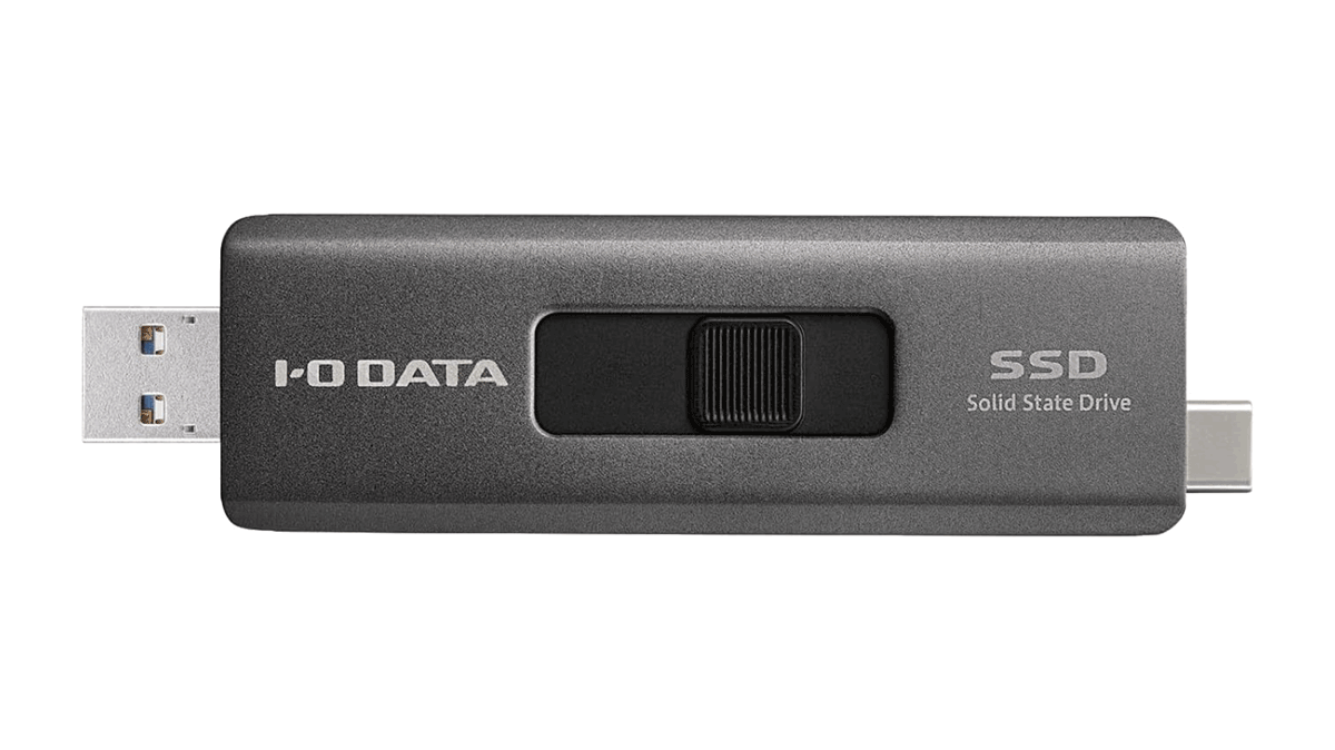 USB-A/USB-C両対応のスティックSSDならデータのやり取りも楽々