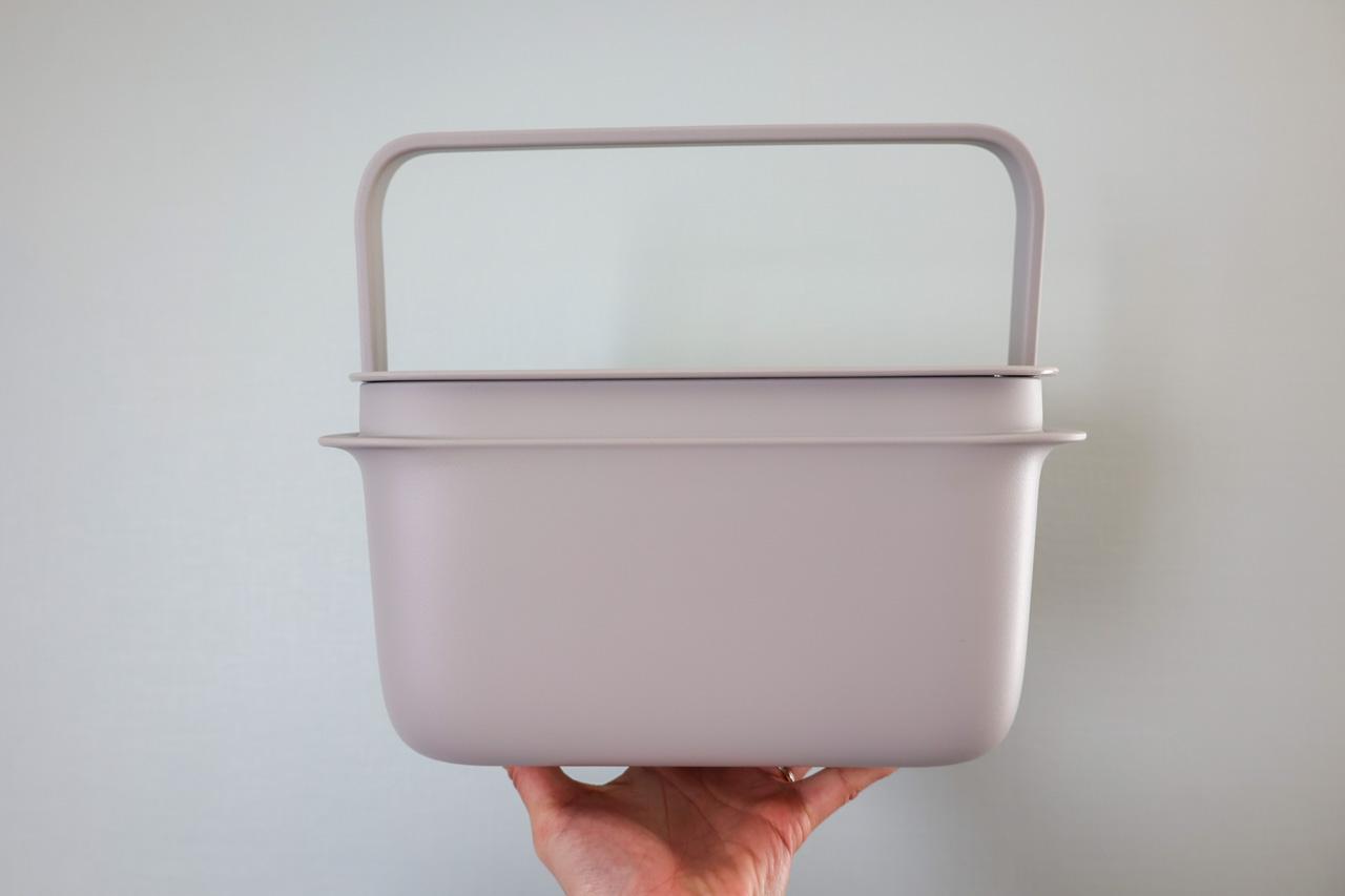 ☘️イマン☘️ ビビアン パープル ホーロー製蓋付き特大バケツ