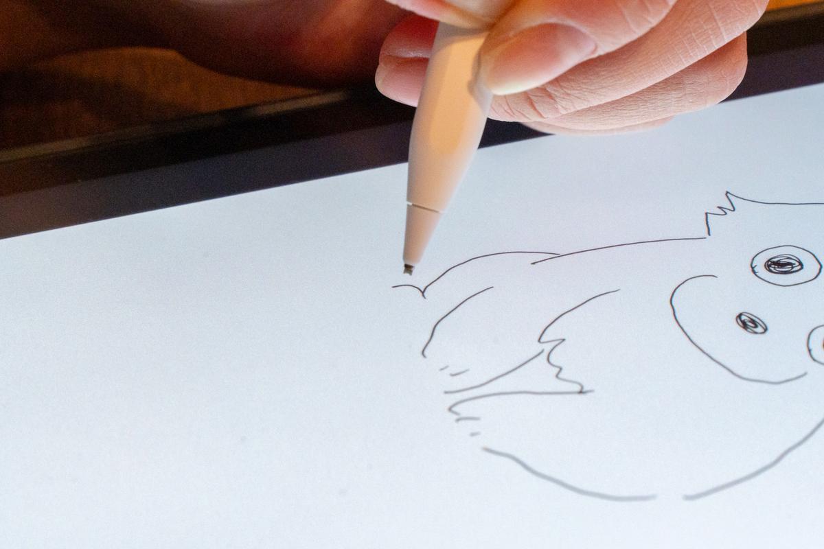 Apple Pencil Pro試し書きのみ Apple Pencilの書き味をアナログ風に。メモは紙派の人も、iPadを活用し
