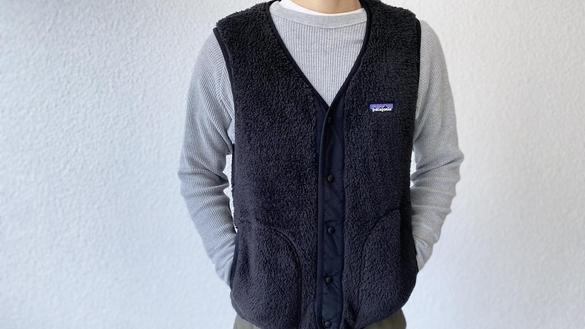 patagonia フリースベスト S グレー/パープル パタゴニアの「フリースベスト」、あともう1枚ほしいときの