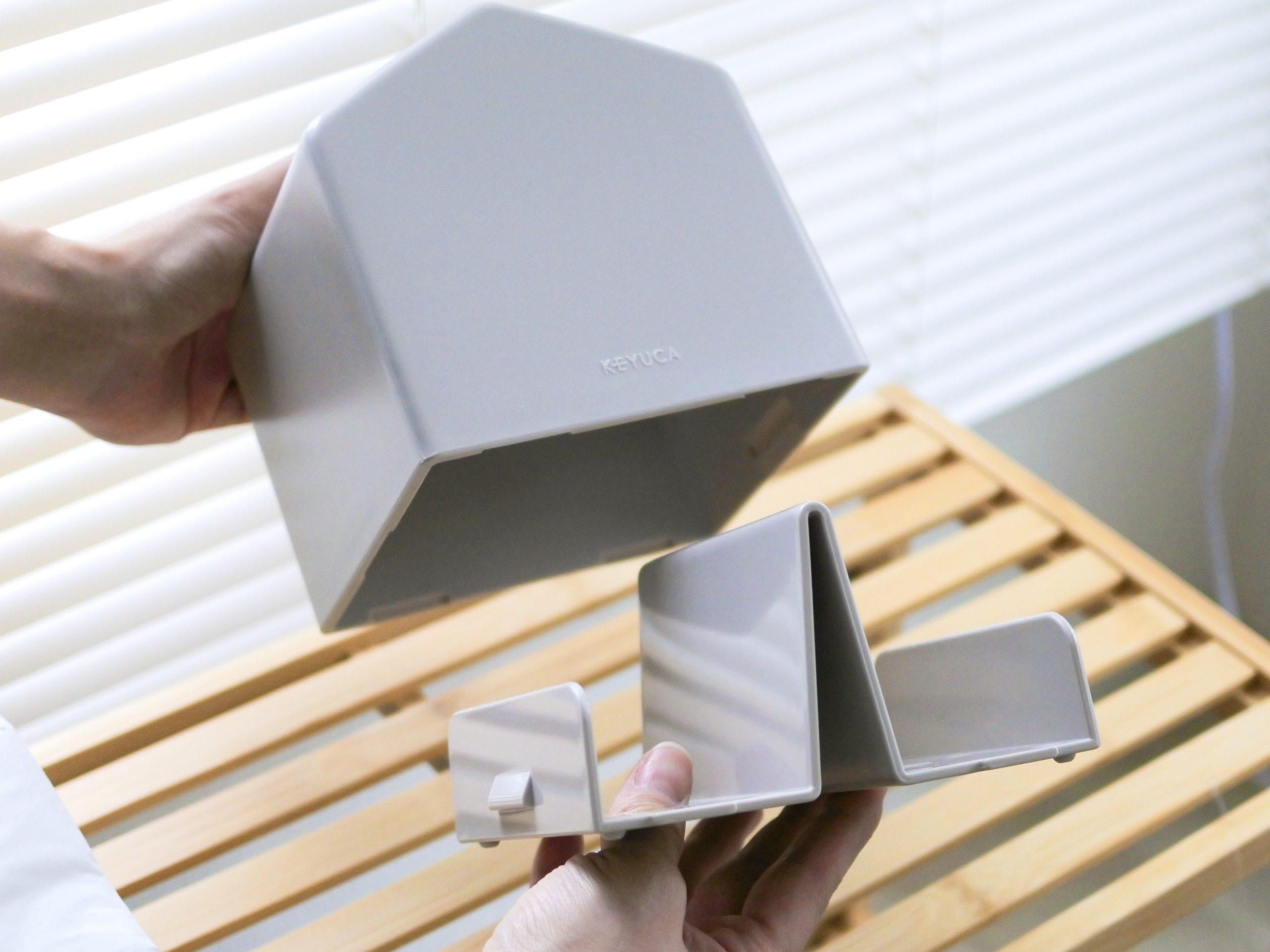 KEYUCAのこれで実現した「ティッシュとゴミ箱のセット置き」が快適すぎ