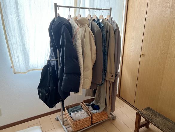 ☆無印良品☆ハンガーラック（布洗濯済み）