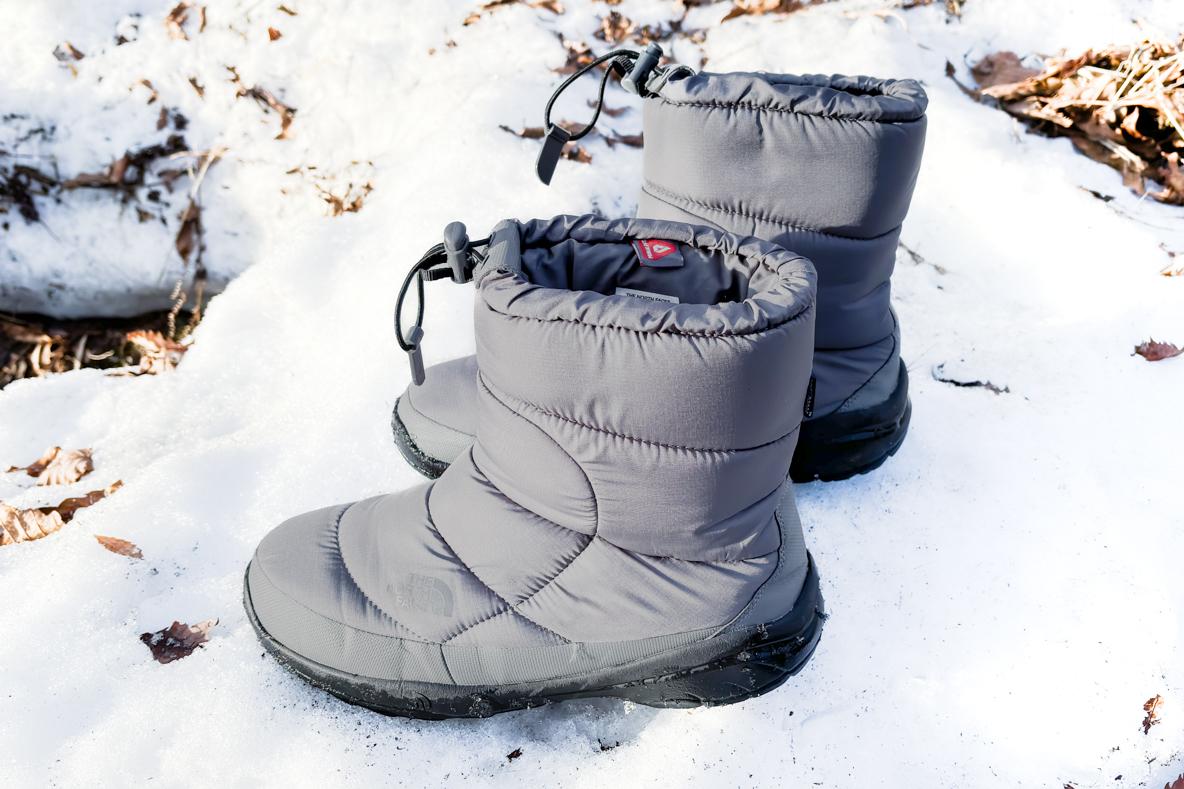 THE NORTH FACEの防寒ブーツ「ヌプシ」は湿った雪でもへっちゃら。約6