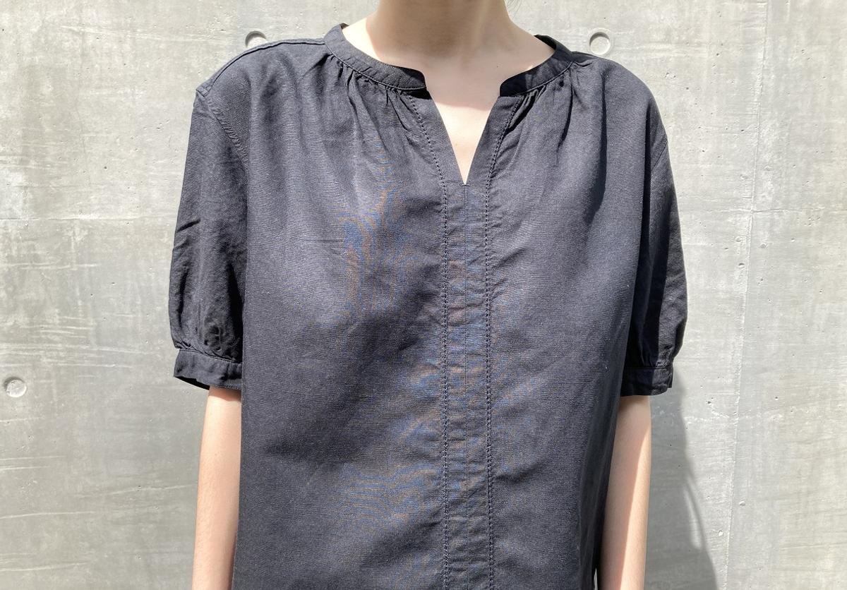 UNIQLO WOMEN Linen Blend Volume Blouse