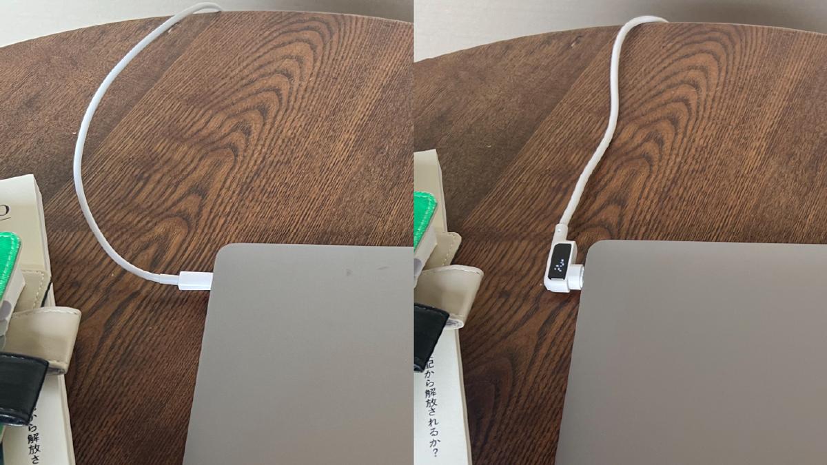 CIO「帶顯示螢幕的L型充電線」讓我成功節省了桌面的空間,窄小空間內的工作也變得順暢了呢~ CIO「帶顯示螢幕的L型充電線」讓我成功節省了桌面的空間,窄小空間內的工作也變得順暢了呢~