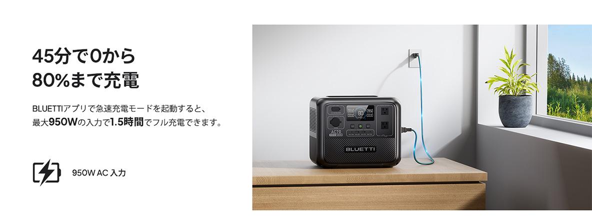BLUETTIの「ソーラーパネル付きポータブル電源」が50%OFF。容量 BLUETTIの「ソーラーパネル付きポータブル電源」が50%OFF。容量