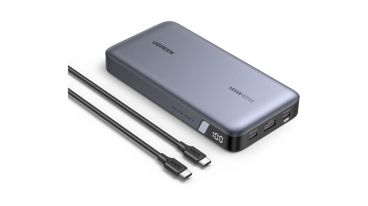 MOVE SPEED 145W モバイルバッテリー 25000mAh 大容量 3ポート USB-C×2 USB-A×1  単ポート100W高出力・入力65W急速充電対応 っぽい パススルー/低電流モード/残量表記/機内に持ち込み マルチ保護機能搭載 PSE技術